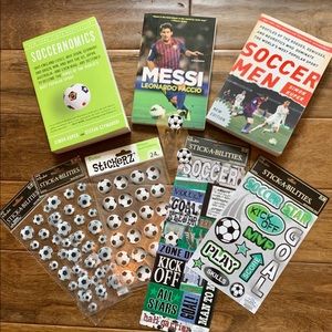 Soccer books (3) with #91 soccer ⚽️ Stickers